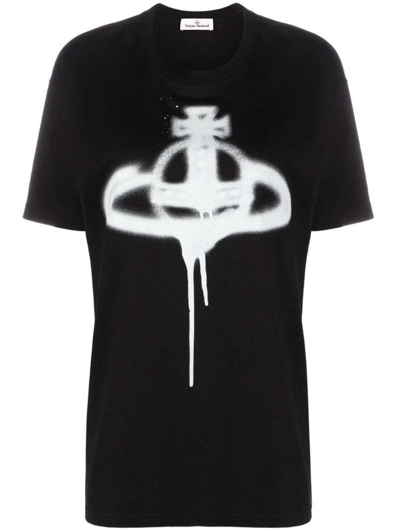 Black Orb Print T-shirt