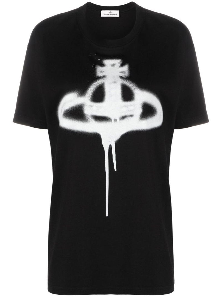 Black Orb Print T-shirt