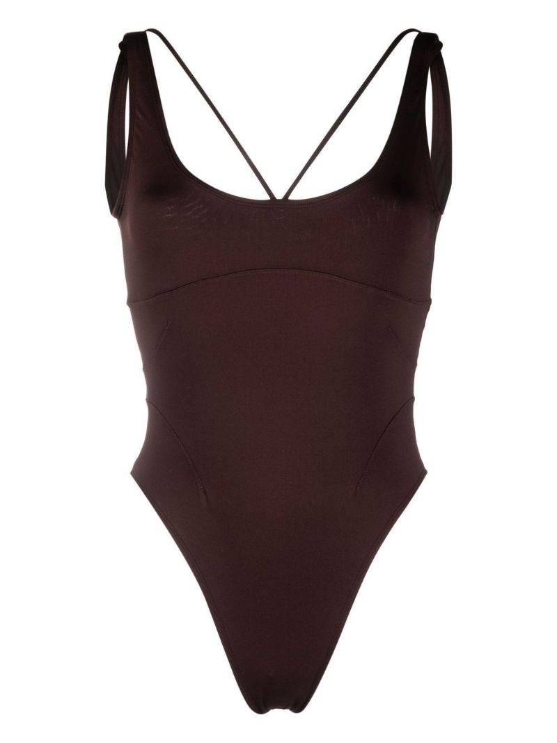 Brown Le Maillot Signature Swimsuit