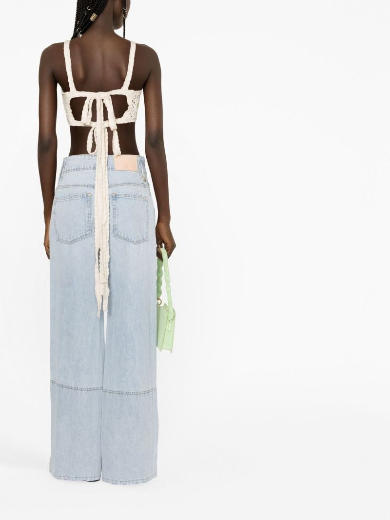 Blue Margot Wide-leg Jeans