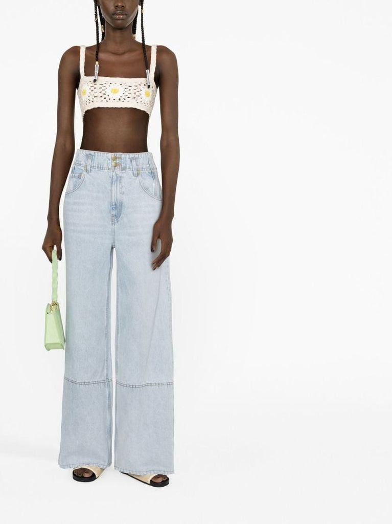 Blue Margot Wide-leg Jeans