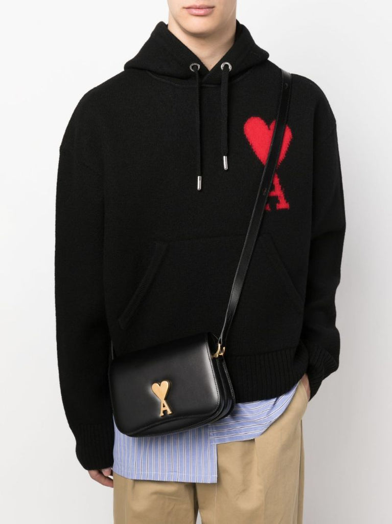 Black Ami De Coeur Leather Bag