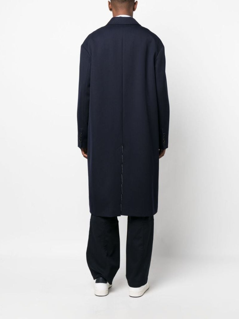 Blue Virgin-wool Coat