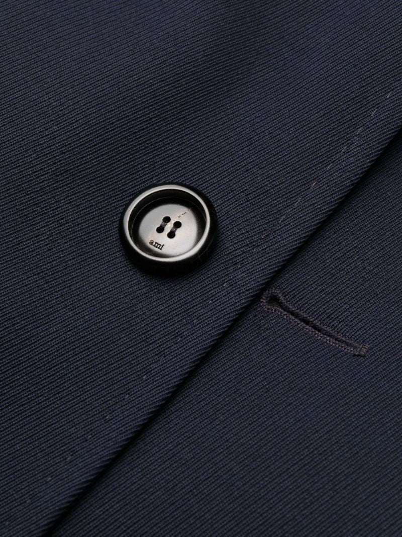 Blue Virgin-wool Coat