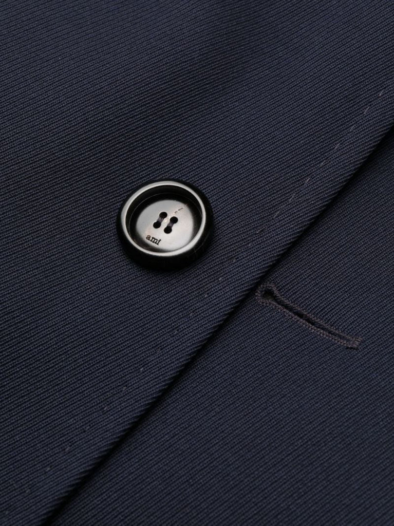 Blue Virgin-wool Coat