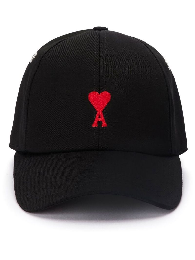 Black Ami De Coeur Embroidered Cap