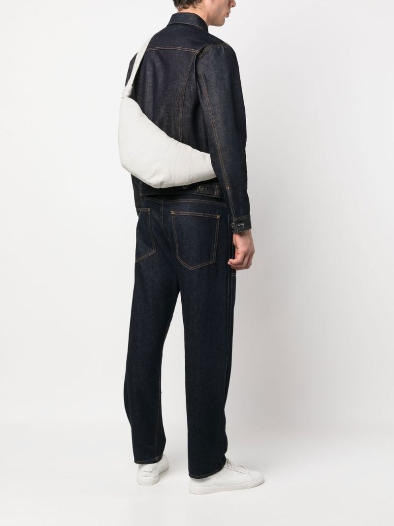 White Croissant Shoulder Bag