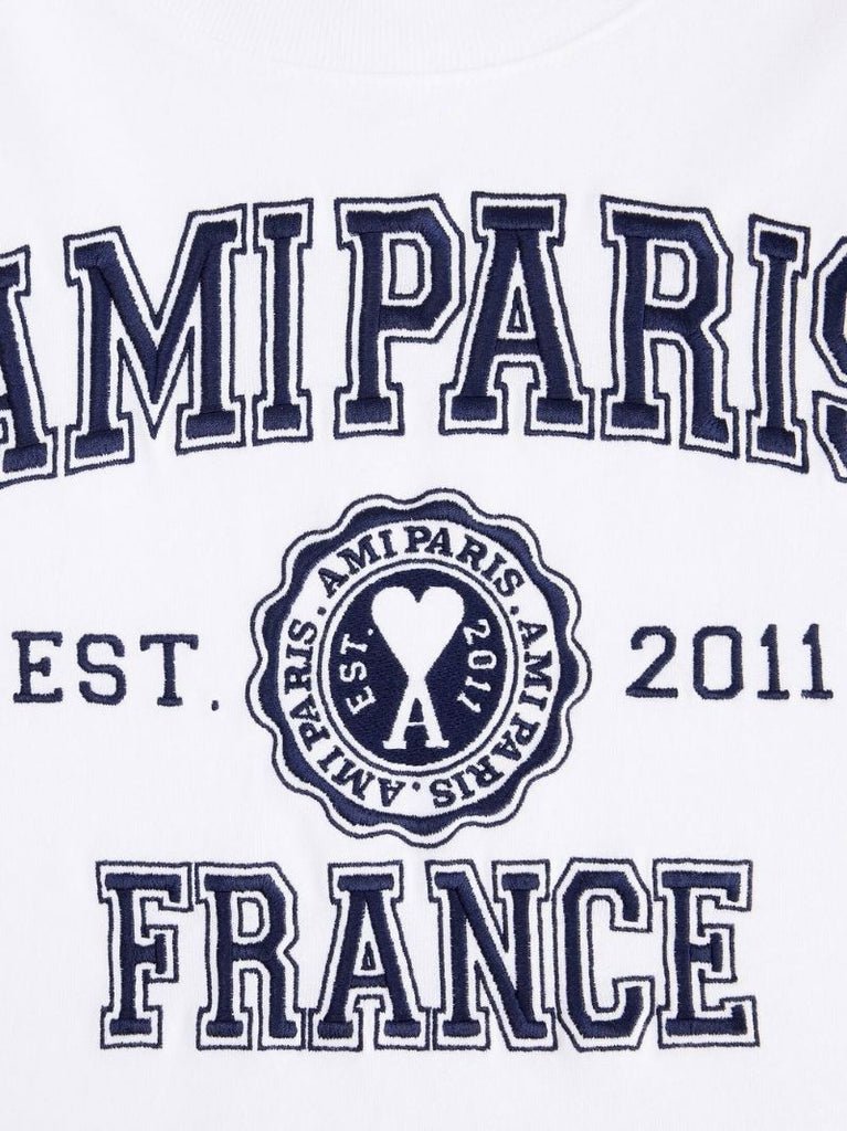 White Logo-print Cropped Organic-cotton T-shirt