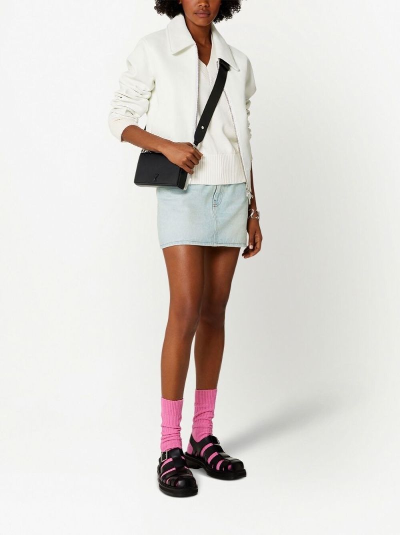 Black Ami De Coeur Monogram Cross Body Bag