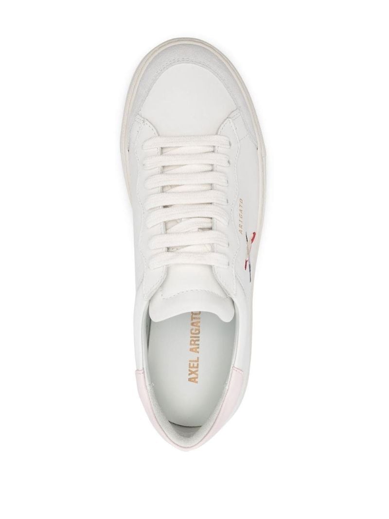 White Clean Lace-up Sneakers