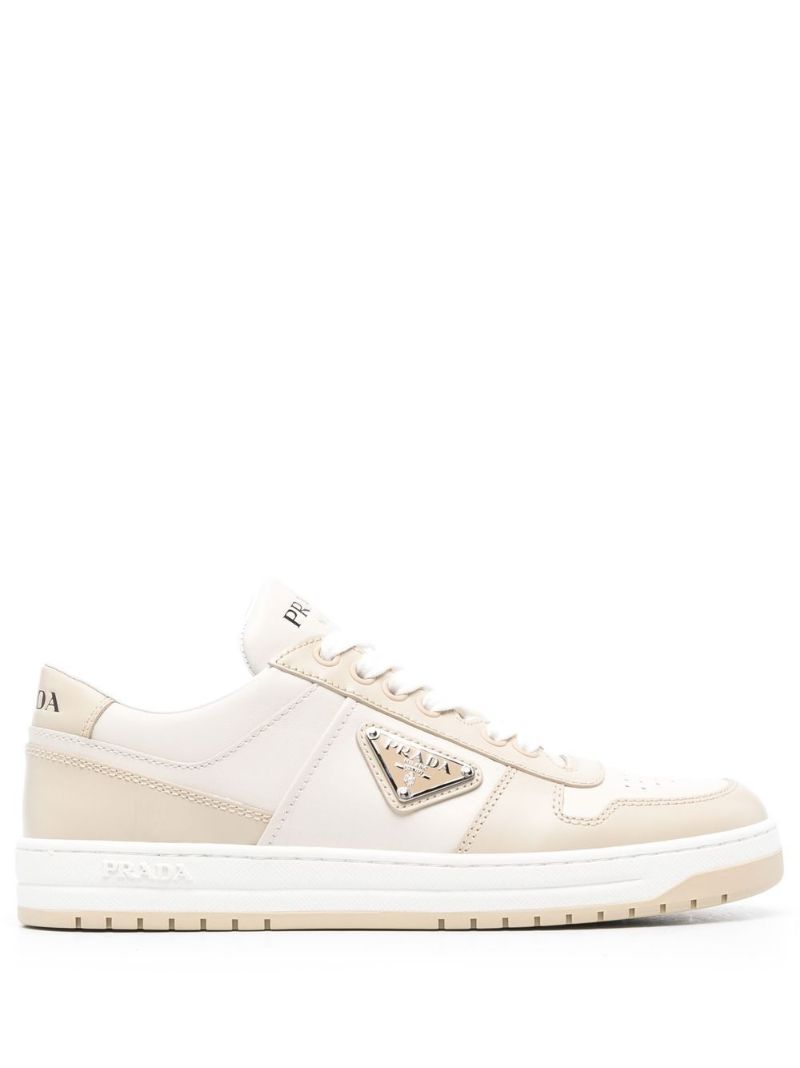 Neutral Downtown Leather Sneakers