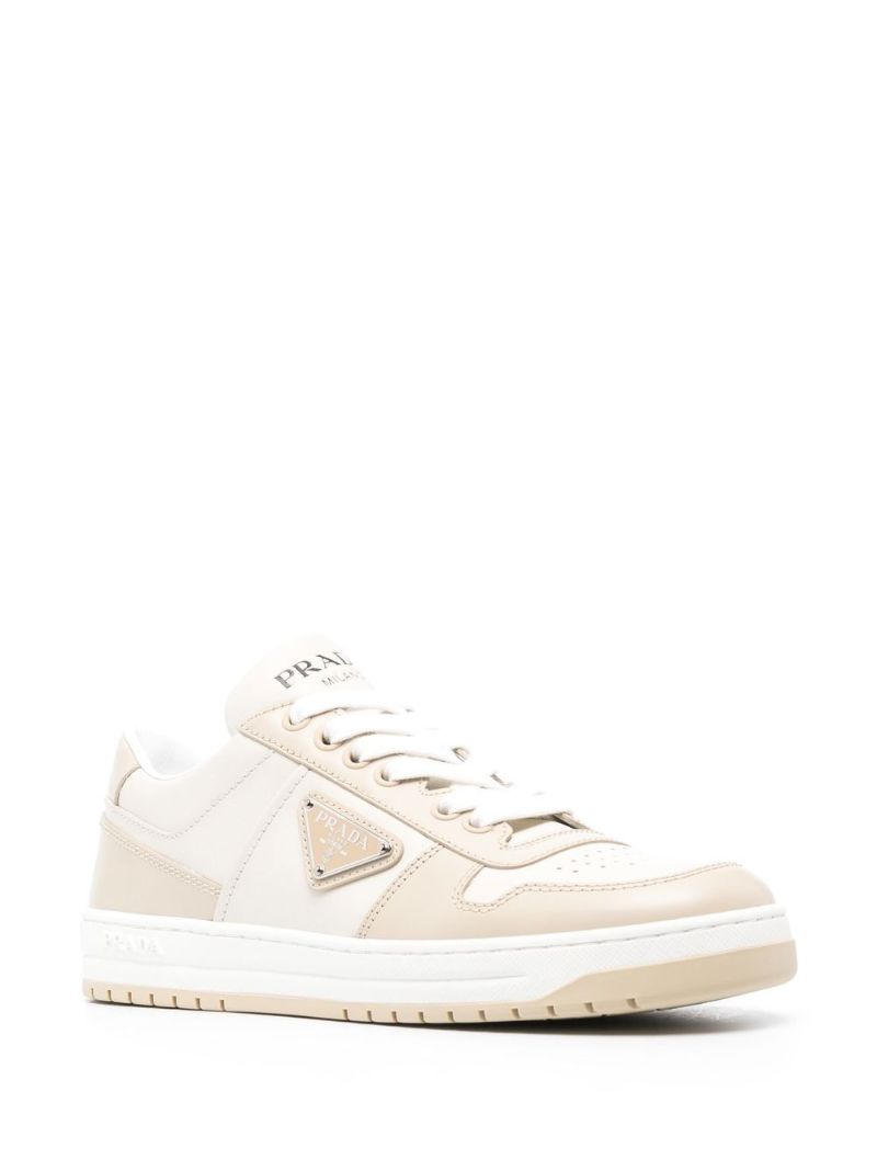 Neutral Downtown Leather Sneakers