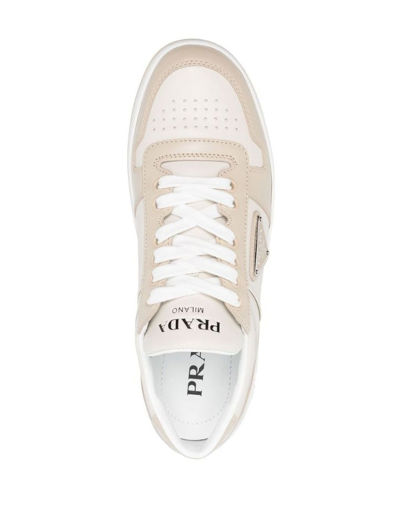 Neutral Downtown Leather Sneakers