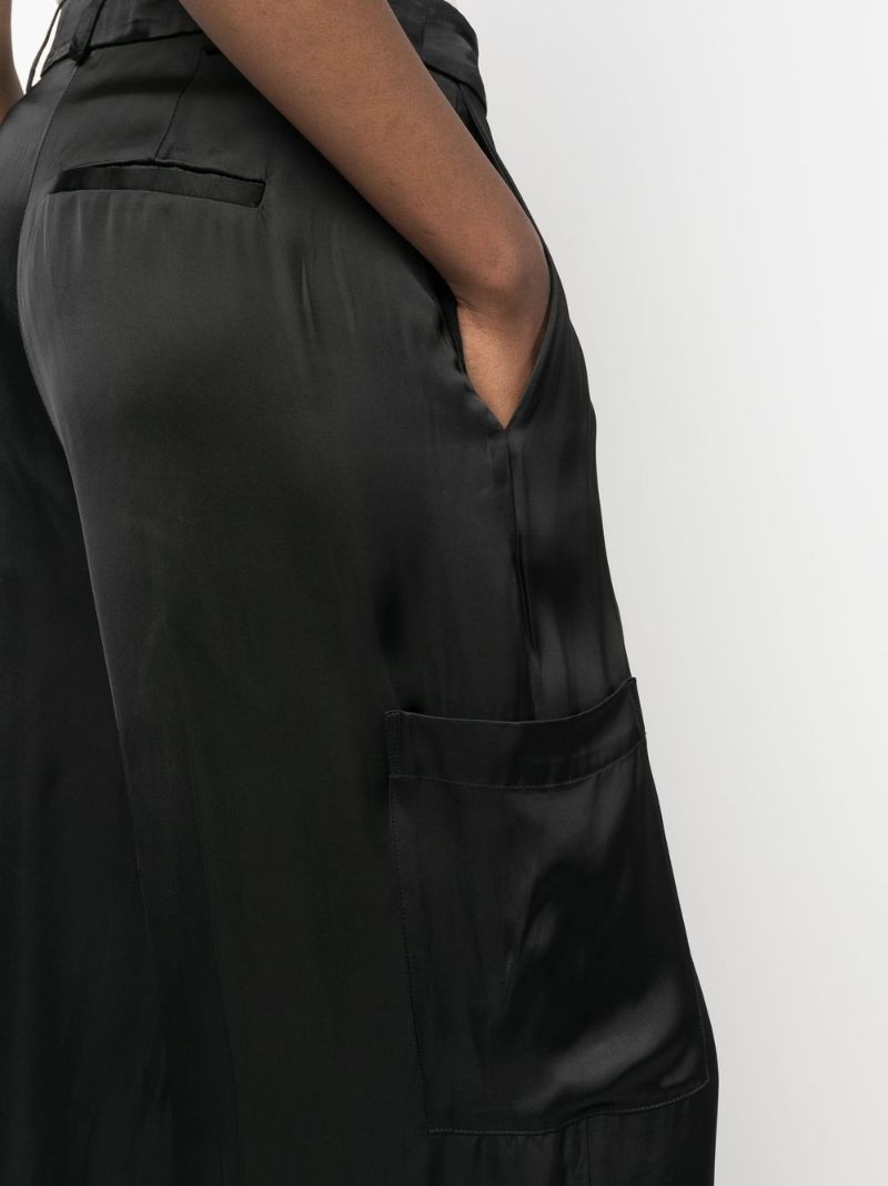 Black Carmel Cargo Trousers