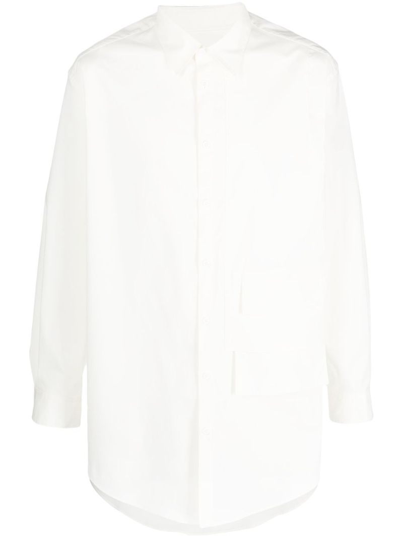 White Long-sleeve Cotton Shirt