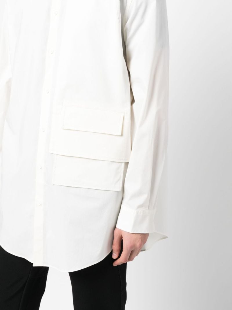 White Long-sleeve Cotton Shirt
