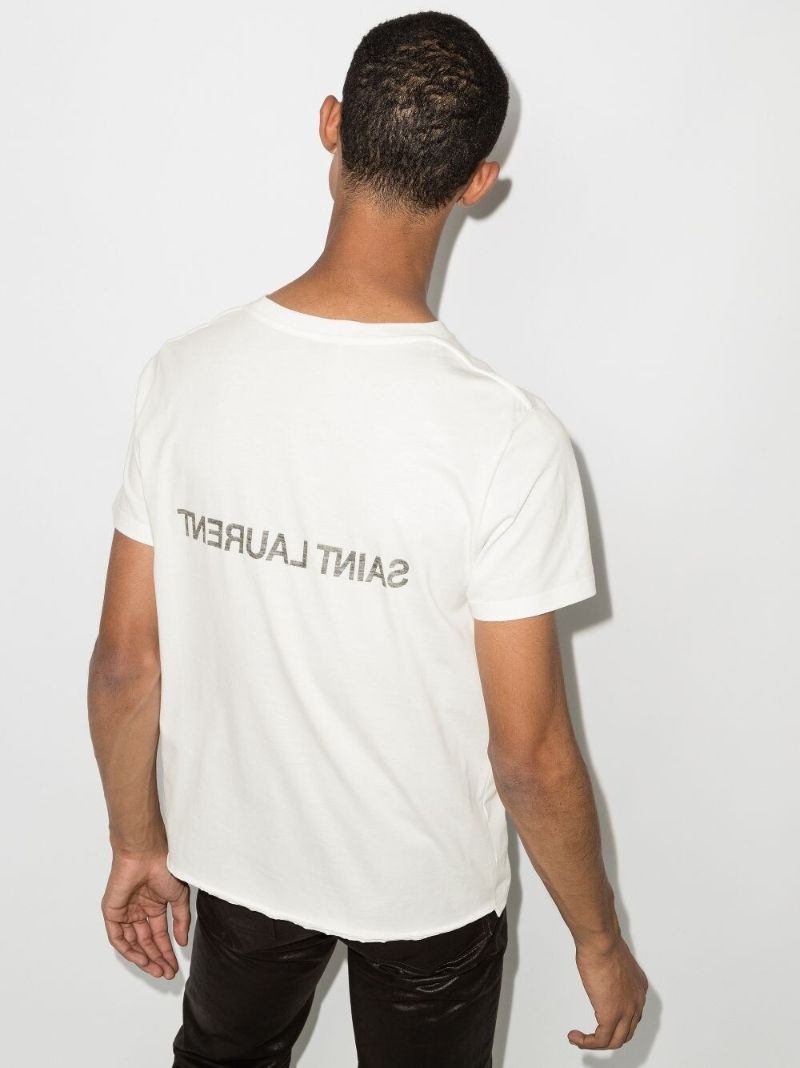 White Reverse Logo Cotton T-shirt