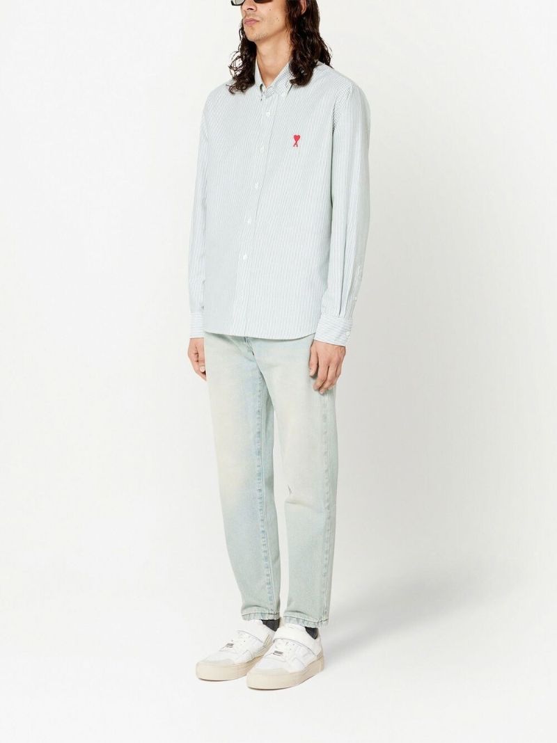 Green Ami De CÃ_x0085_â_x0080__x009c_ur Striped Shirt
