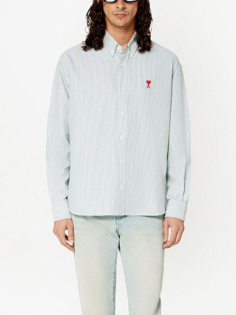 Green Ami De CÃ_x0085_â_x0080__x009c_ur Striped Shirt