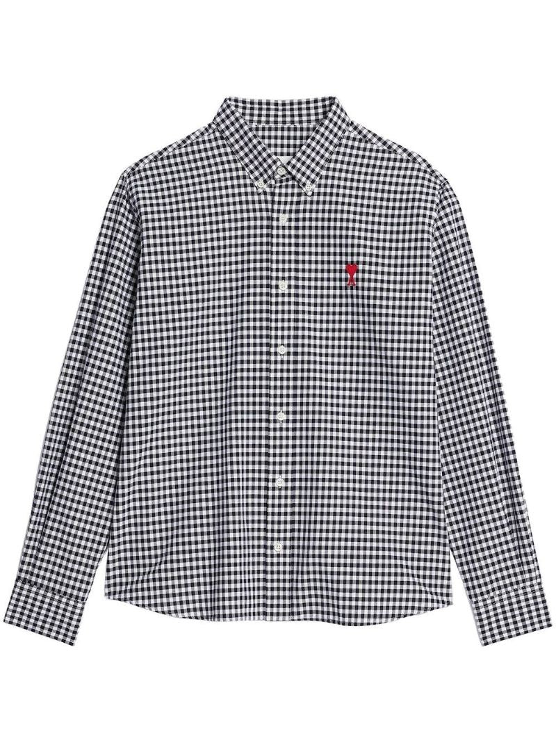 Black and White Ami De Coeur Checked Shirt