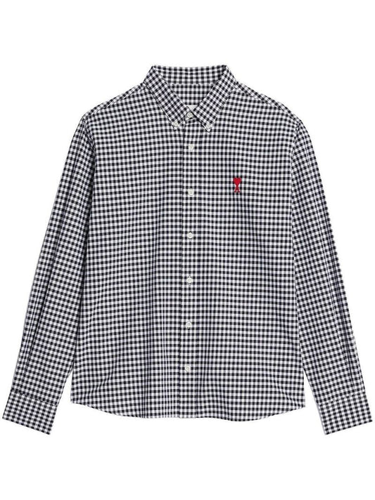 Black and White Ami De Coeur Checked Shirt