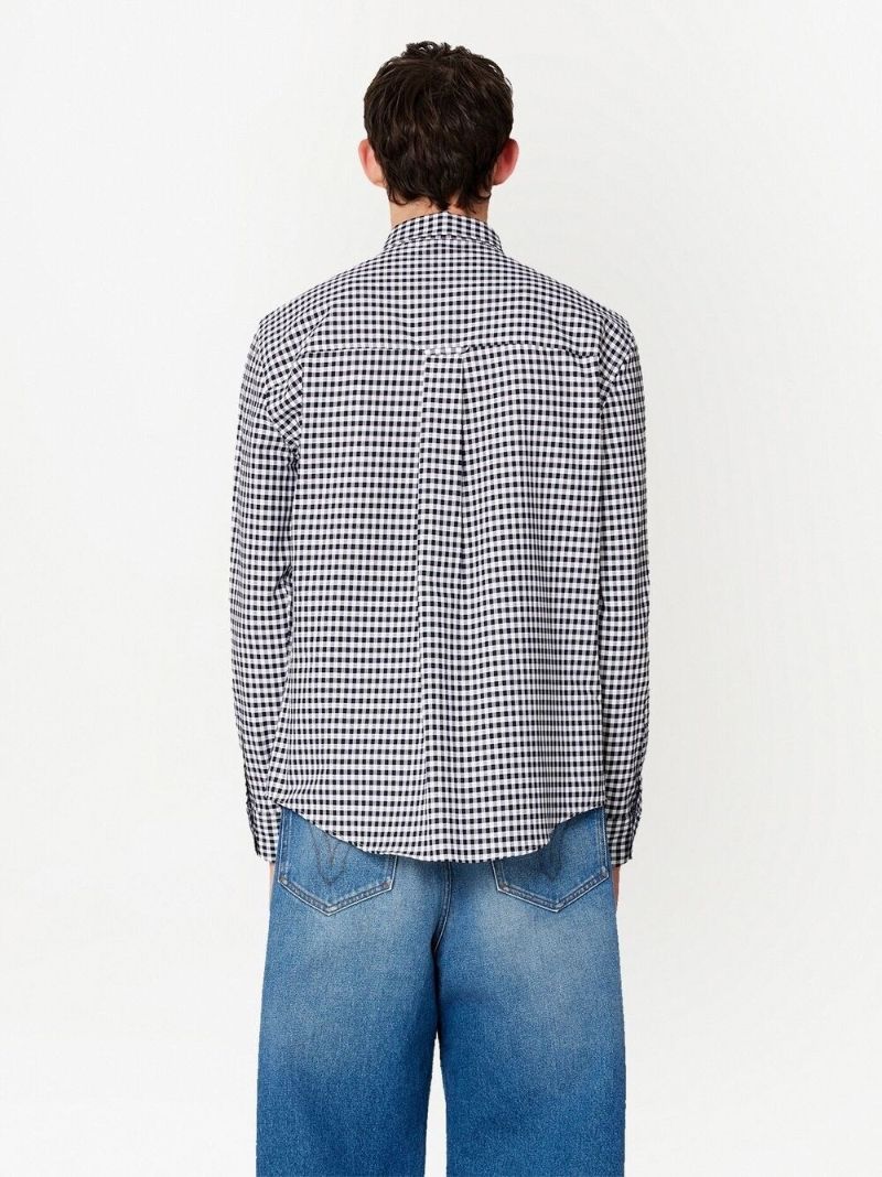 Black and White Ami De Coeur Checked Shirt