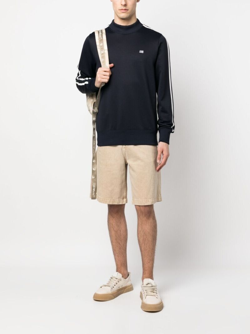 Blue Ami Logo Embroidered Sweatshirt