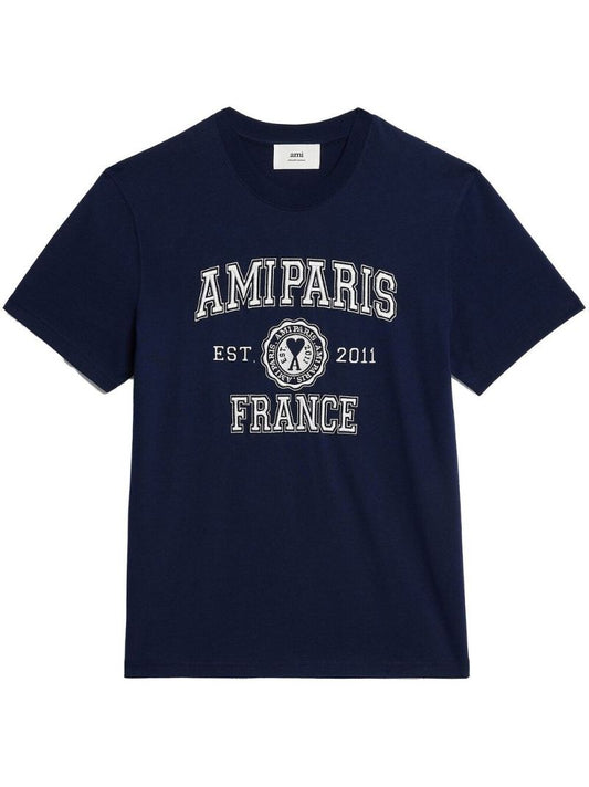 Blue Ami Paris France Cotton T-shirt