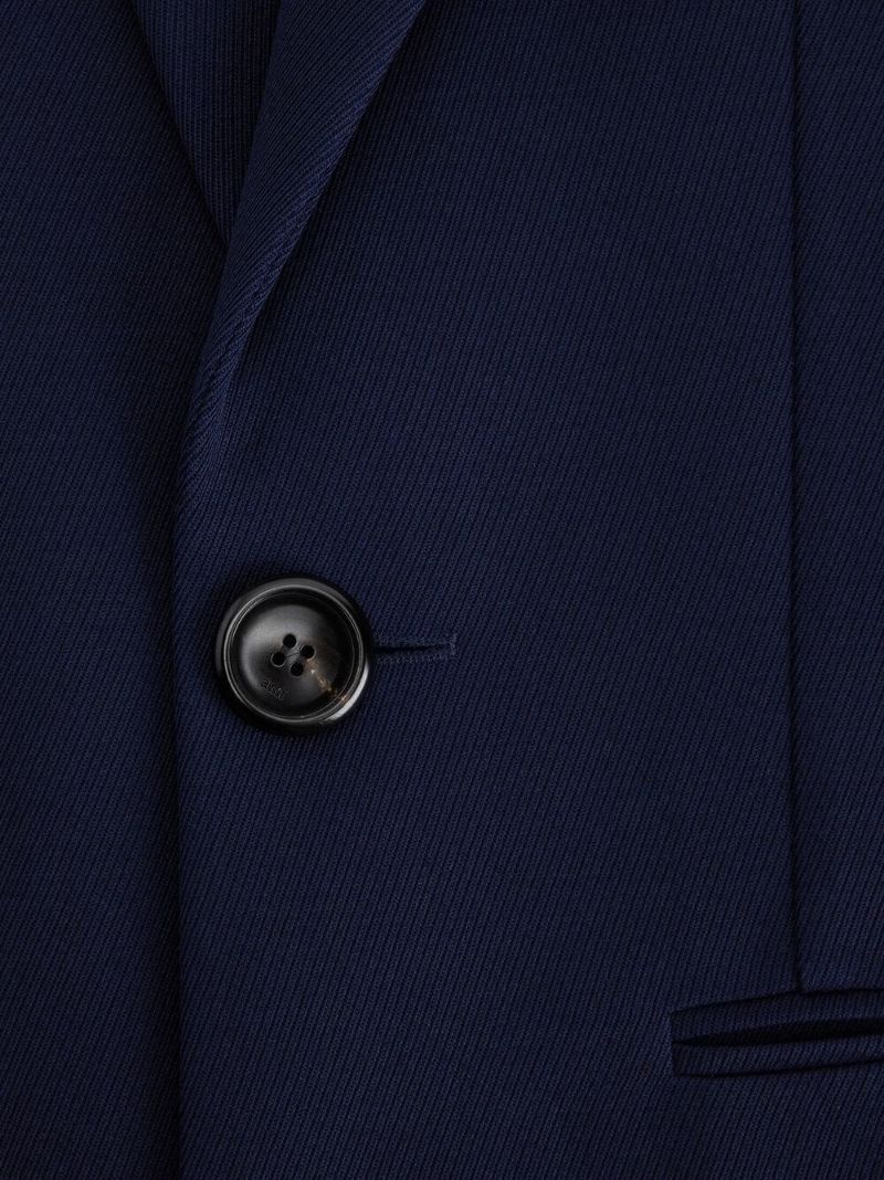 Blue Virgin-wool Coat