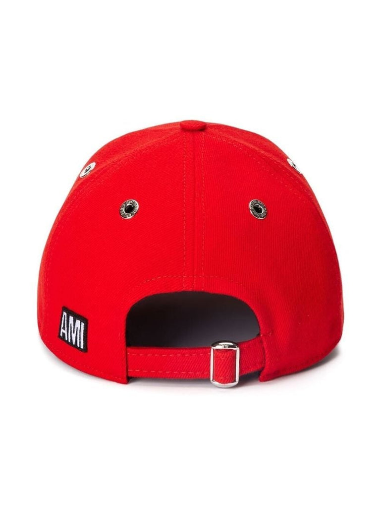 Red Coeur SacrÃ_x0083_Â© Embroidered Cap