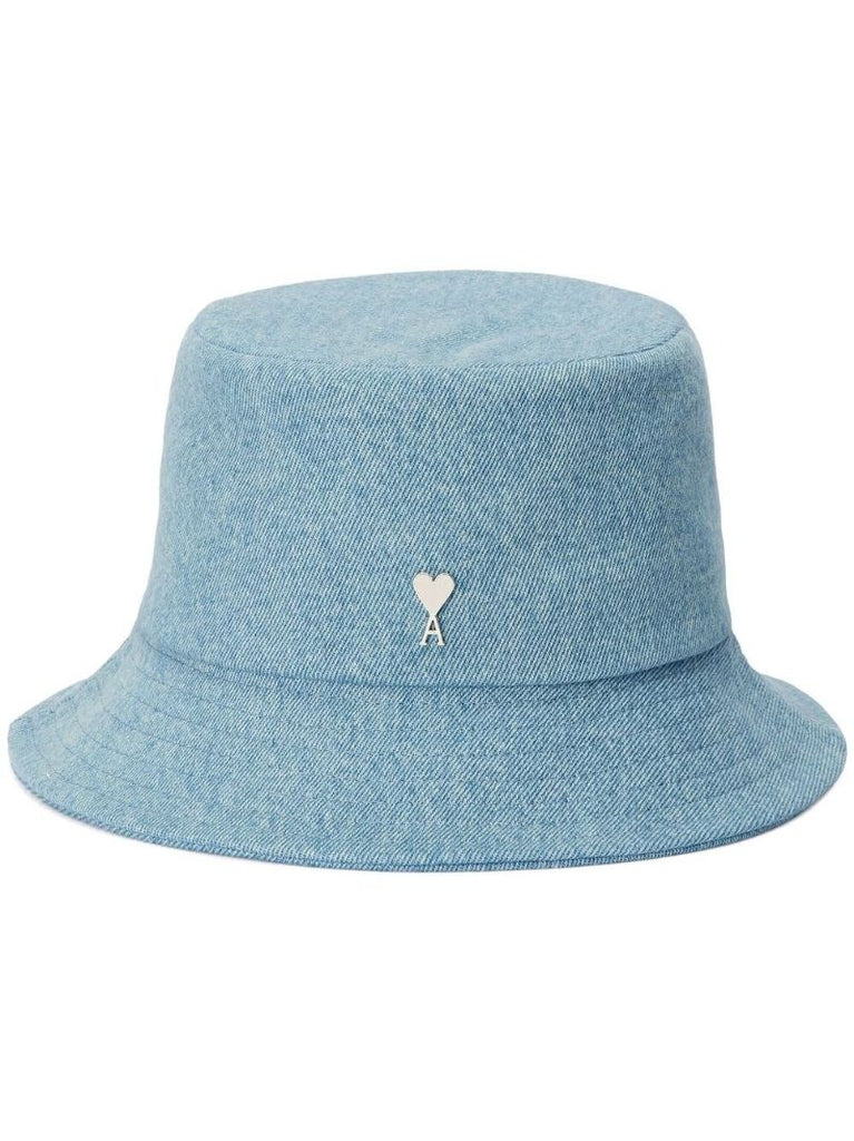 Blue Logo Plaque Denim Bucket Hat
