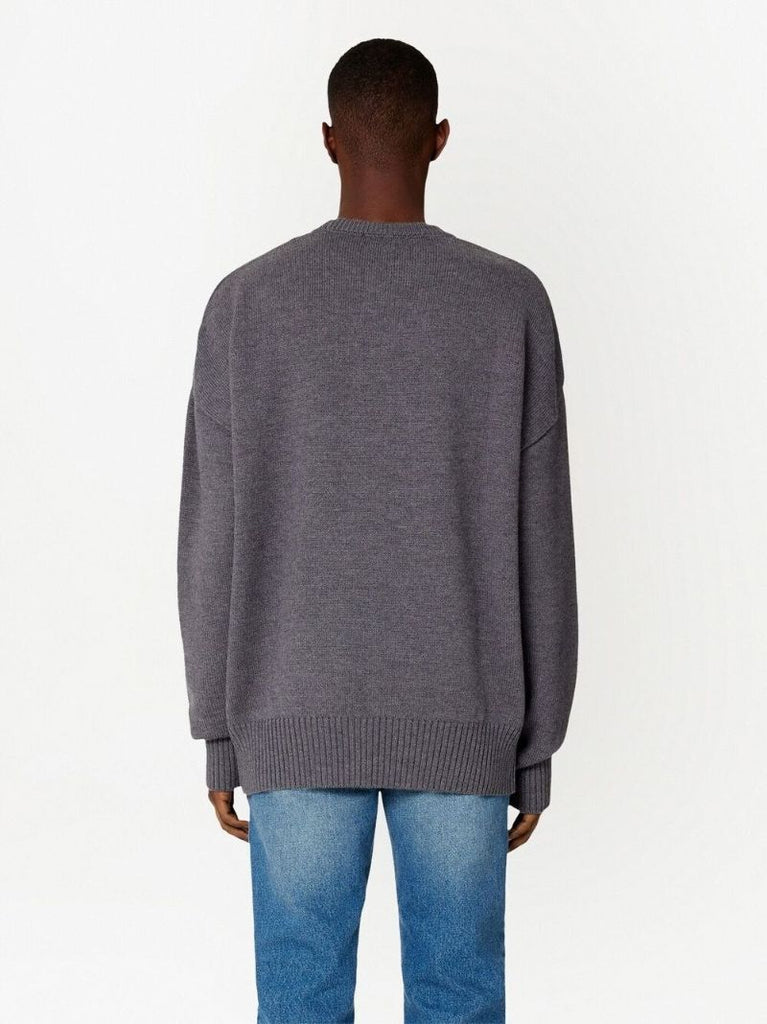 Grey Ami De Coeur Virgin Wool Sweater