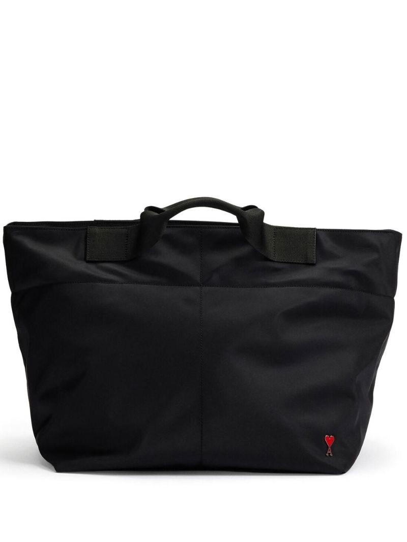 Black Ami De Coeur Monogram Tote Bag