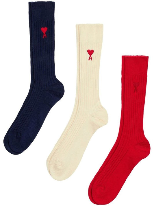 Multicoloured Ami De Coeur Monogram Socks Set