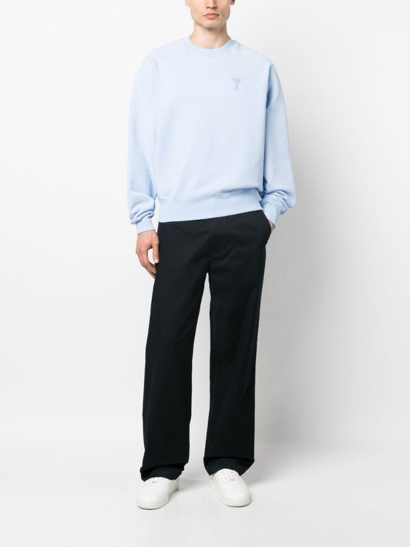 Blue Logo-embroidered Sweatshirt