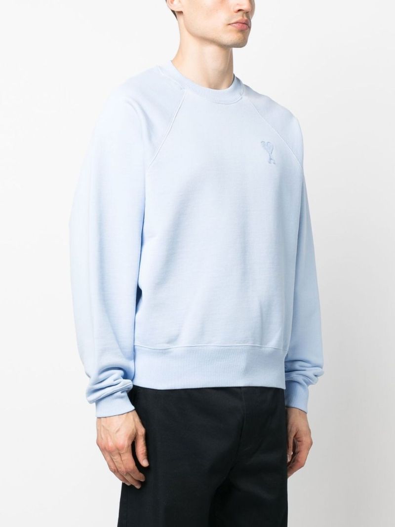 Blue Logo-embroidered Sweatshirt