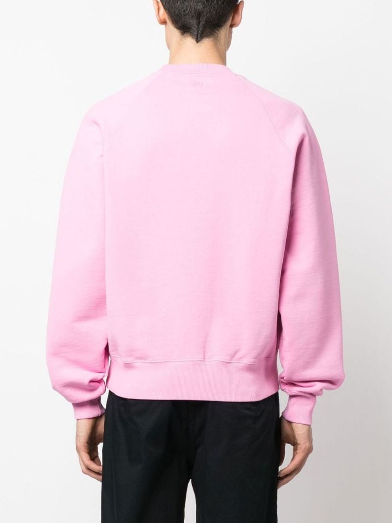 Pink Logo-embroidered Sweatshirt