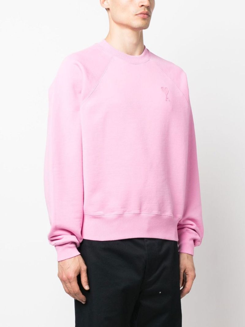 Pink Logo-embroidered Sweatshirt