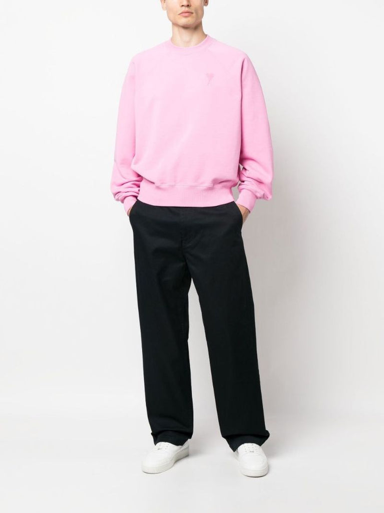 Pink Logo-embroidered Sweatshirt