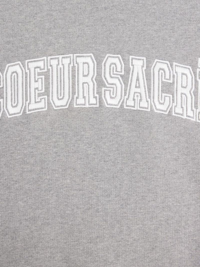 Grey Coeur SacrÃ_x0083_Â© Logo Embroidered Sweatshirt