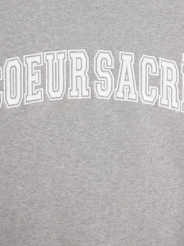 Grey Coeur SacrÃ_x0083_Â© Logo Embroidered Sweatshirt