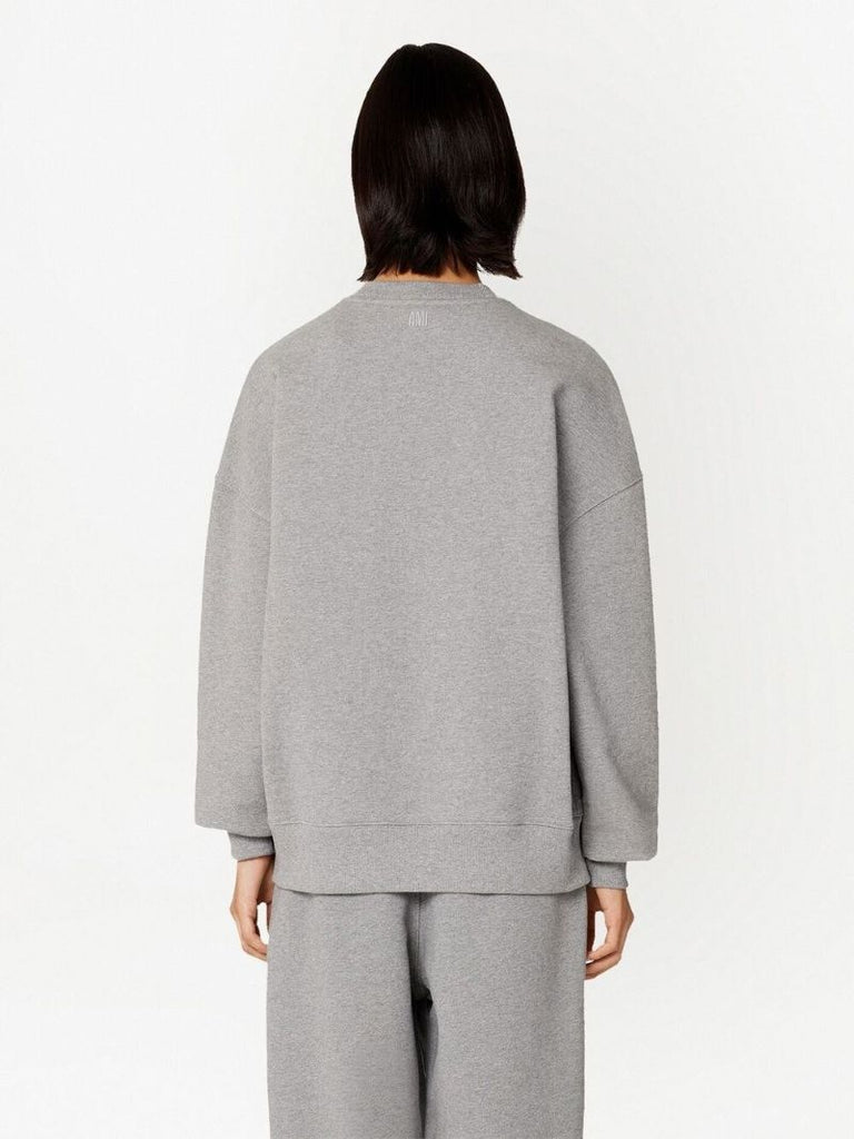 Grey Coeur SacrÃ_x0083_Â© Logo Embroidered Sweatshirt