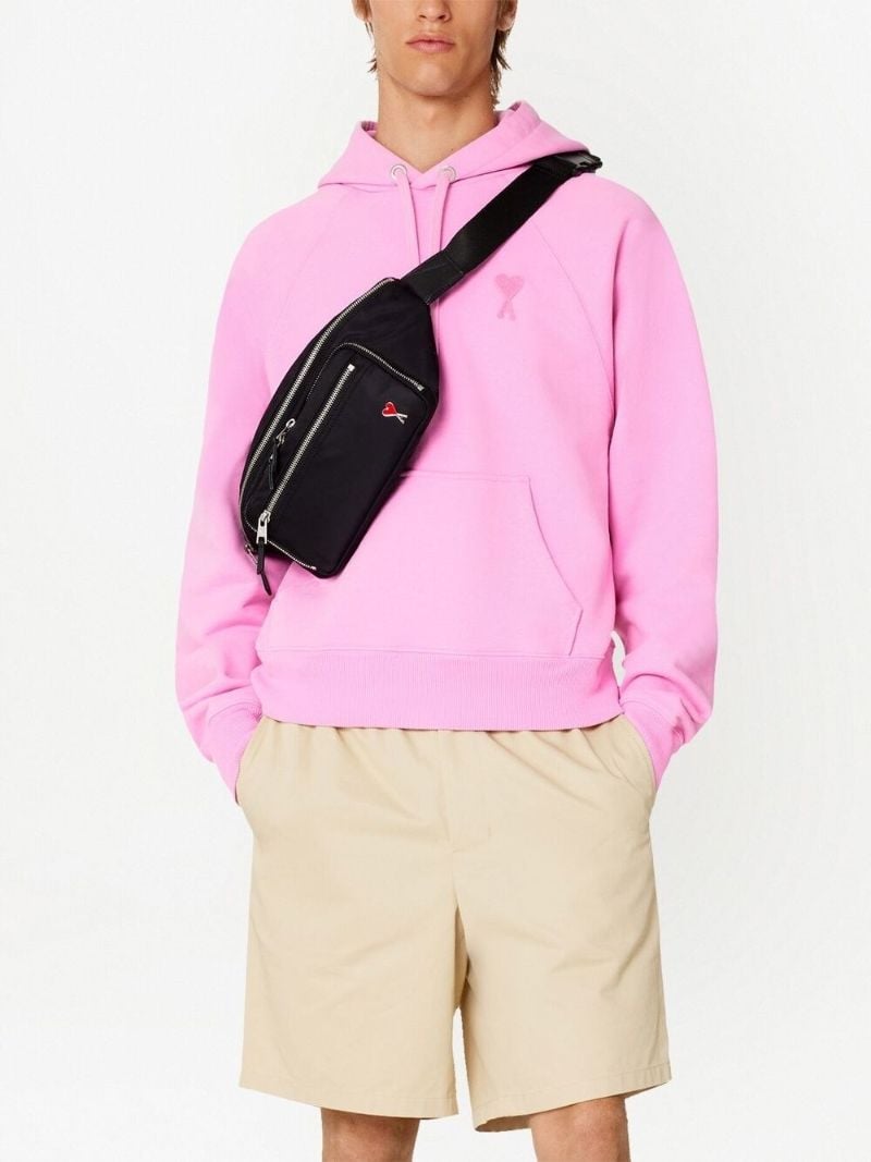 Pink Ami De Coeur Cotton Hoodie