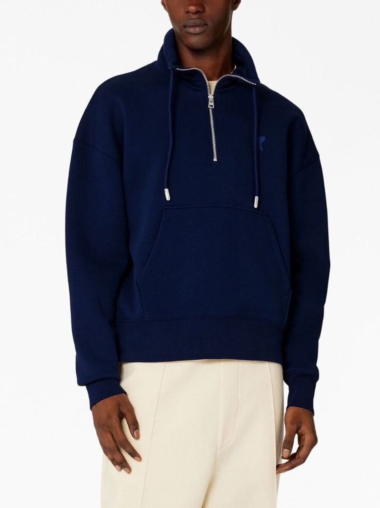 Blue Ami De Coeur Drawstring Sweatshirt