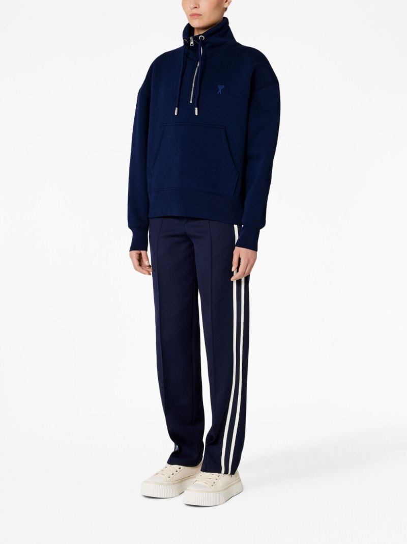 Blue Ami De Coeur Drawstring Sweatshirt