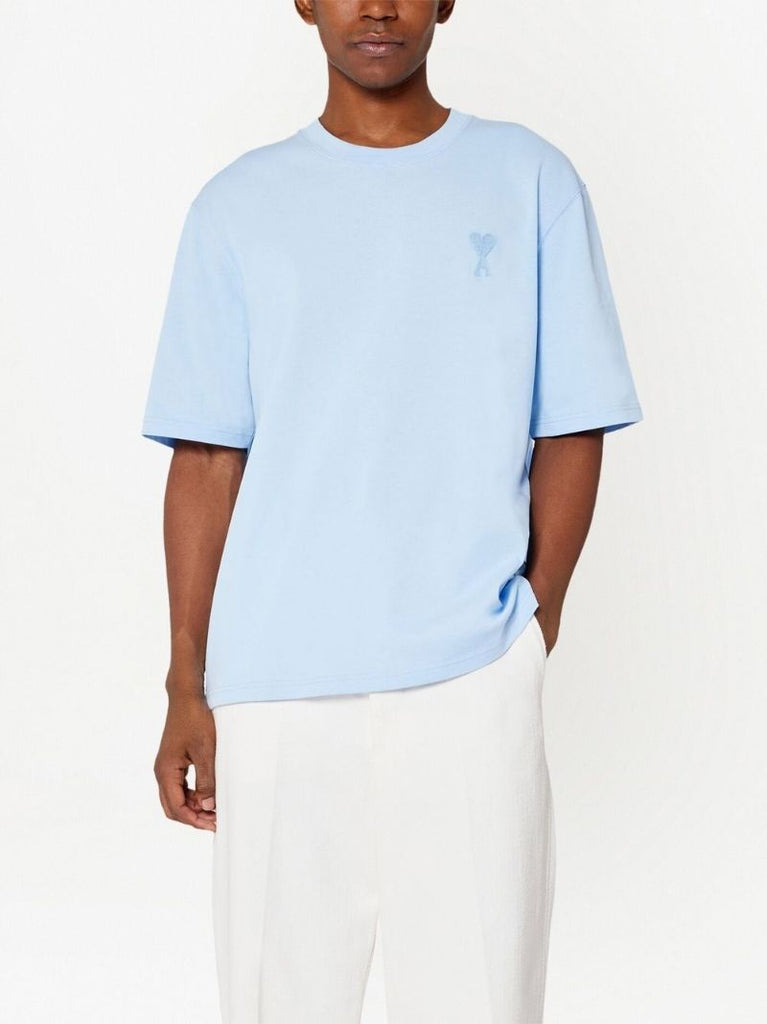 Blue Ami De Coeur Motif T-shirt