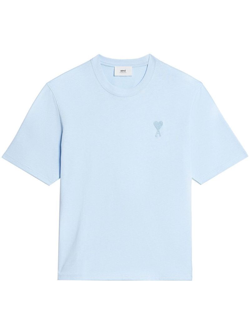 Blue Ami De Coeur Motif T-shirt