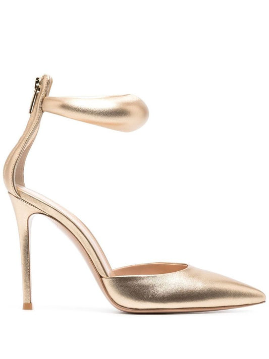 Gold Bijoux 110 Metallic Leather Pumps