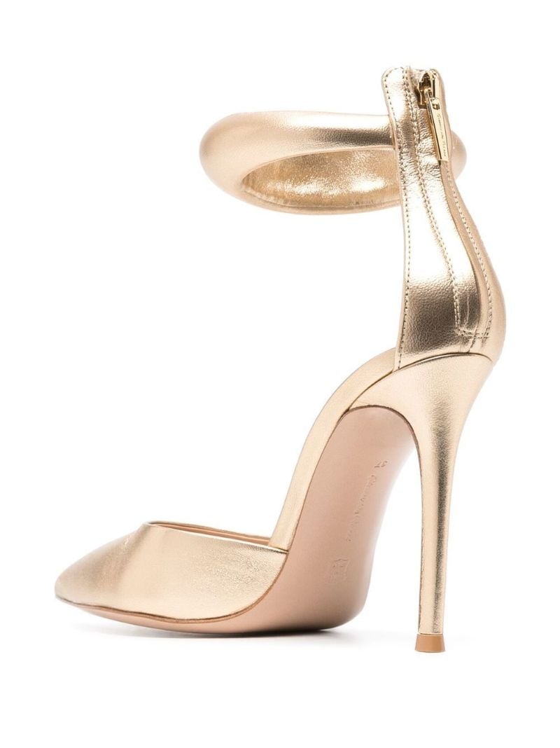 Gold Bijoux 110 Metallic Leather Pumps