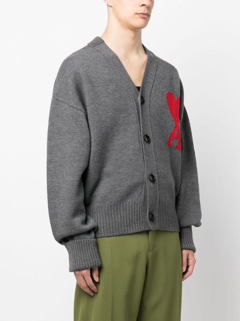 Grey Ami De Coeur Wool Cardigan